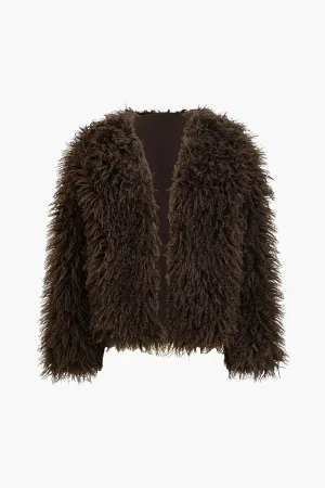Caroline - Stylish Solid Fringe Woman's Coat