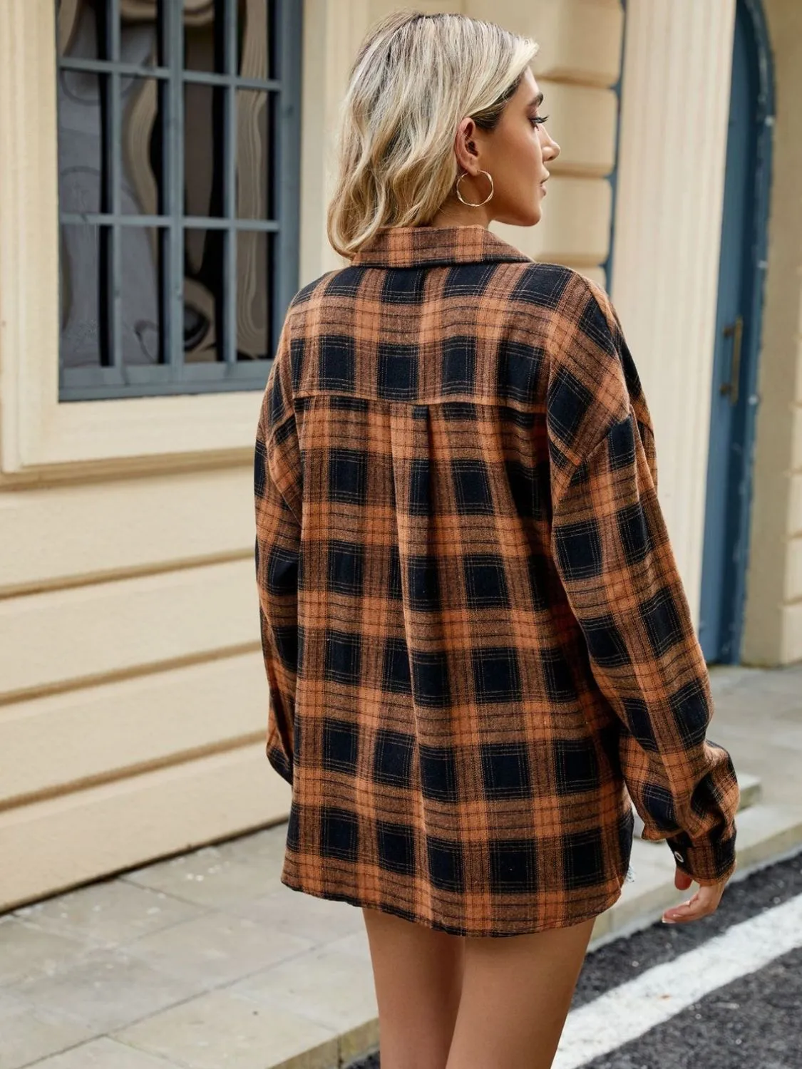 Cecelia | Long-sleeved Plaid Shirt