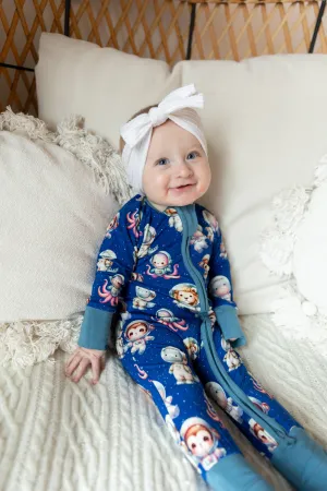 Celestial Critters Convertible Romper Pajamas