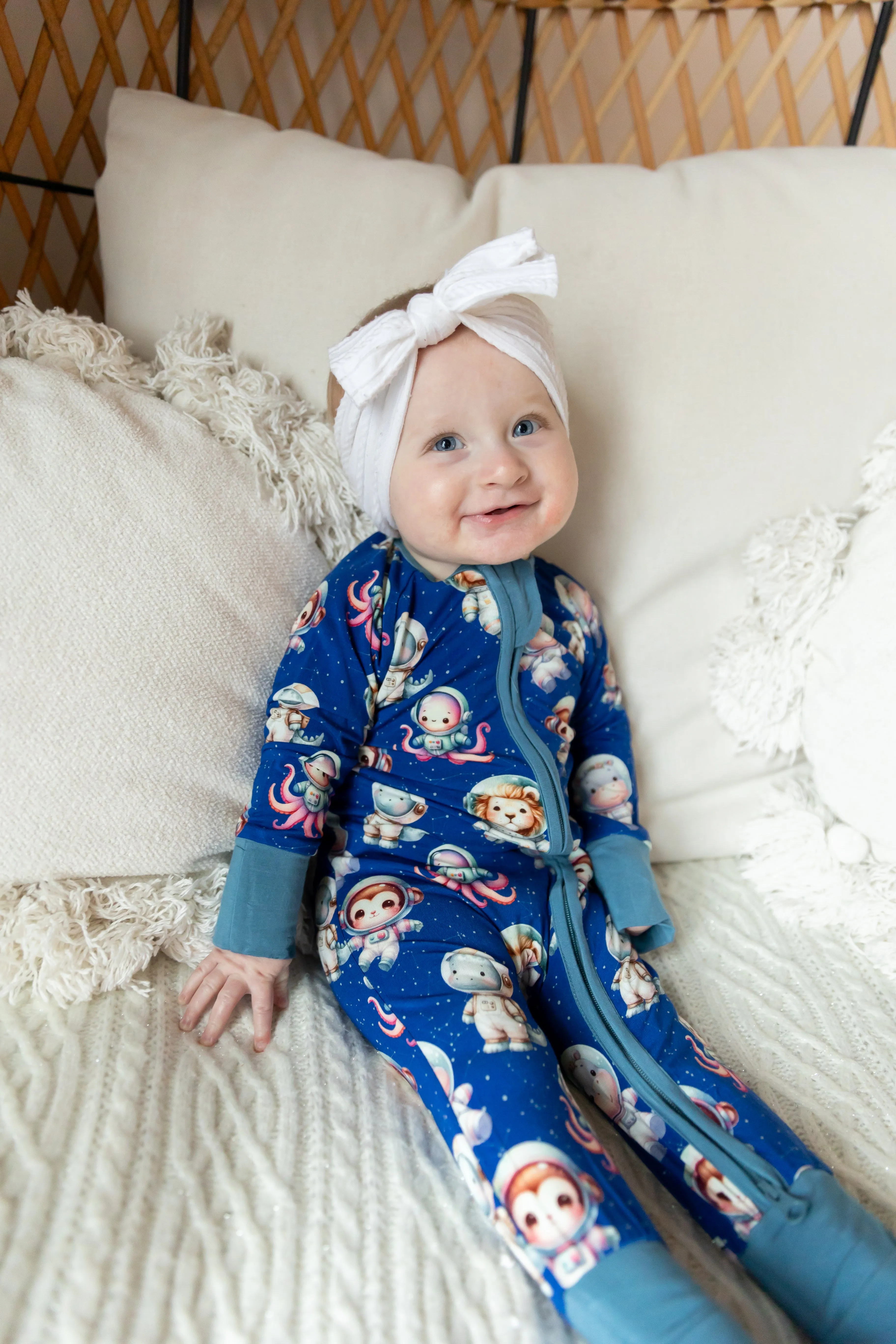 Celestial Critters Convertible Romper Pajamas