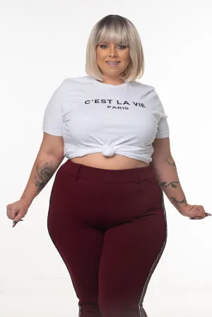 C'EST LA VIE ("SUCH IS LIFE") GRAPHIC TEE | CURVY