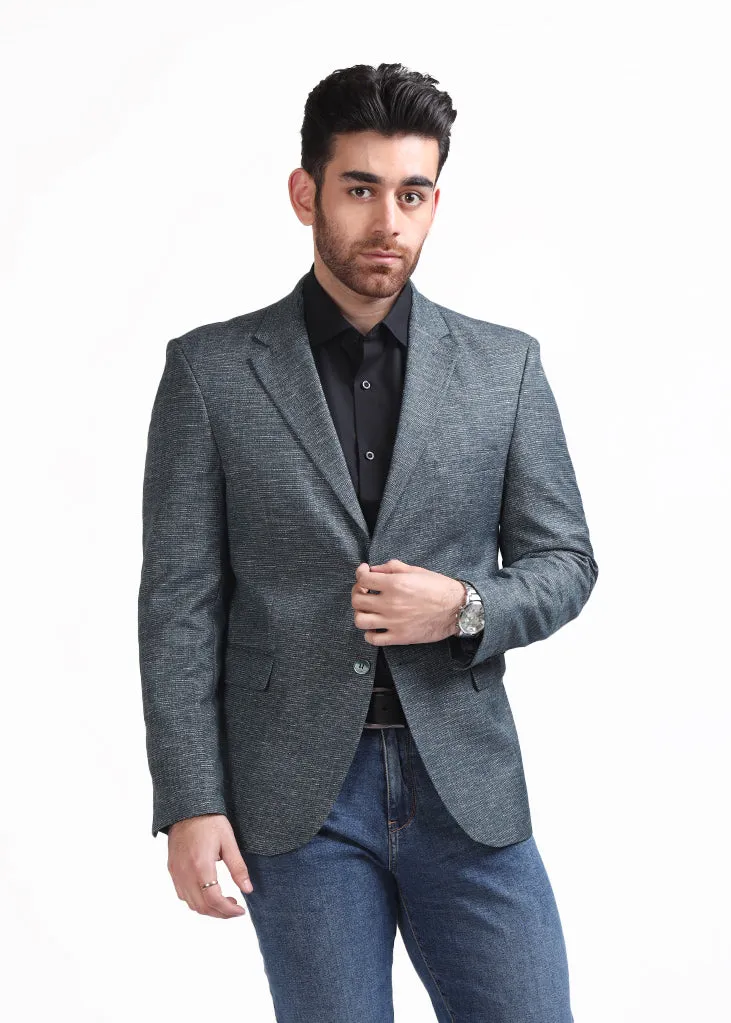Charcoal Grey Plain Coat MEC335-CG