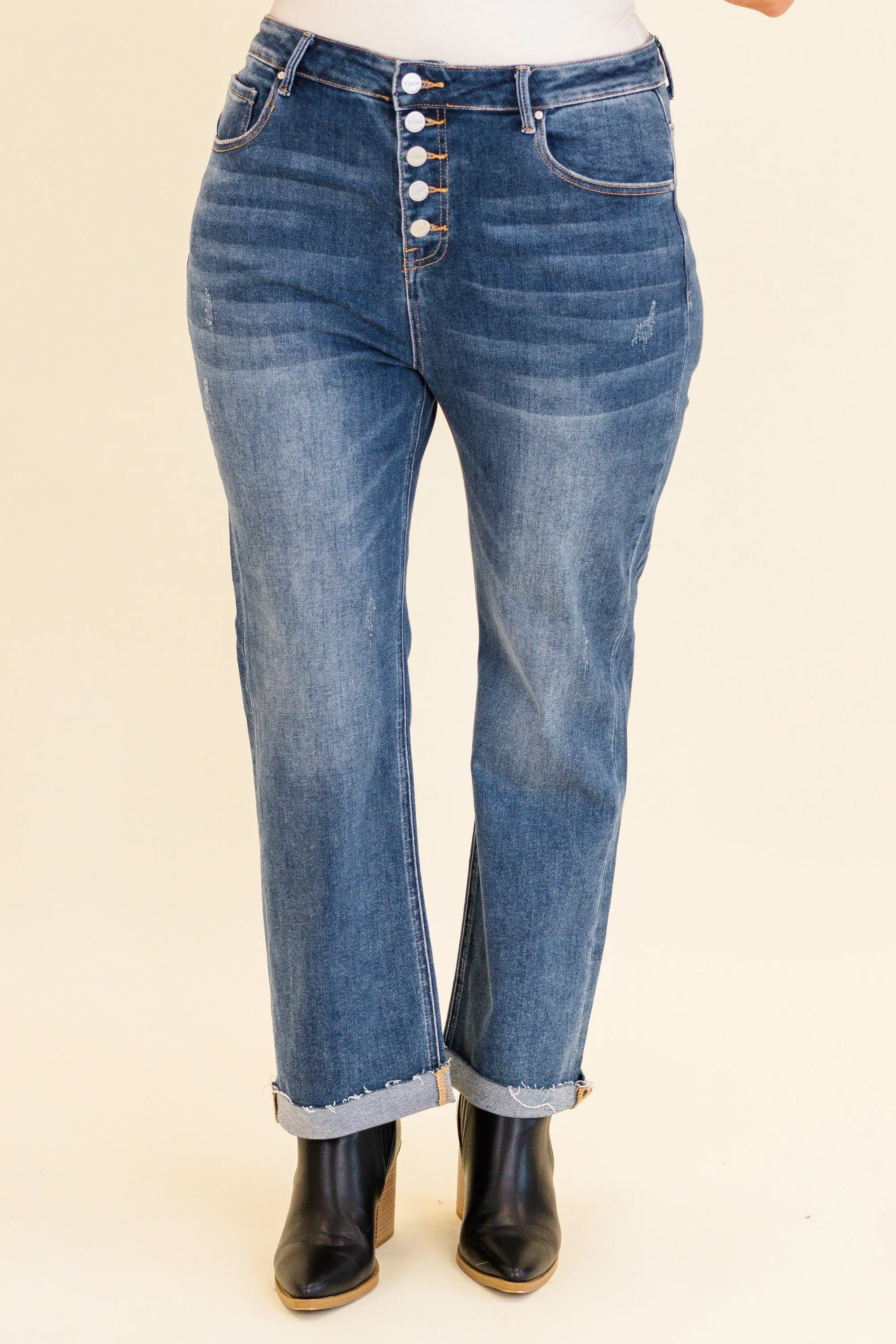 Check The Time Jeans, Dark Wash