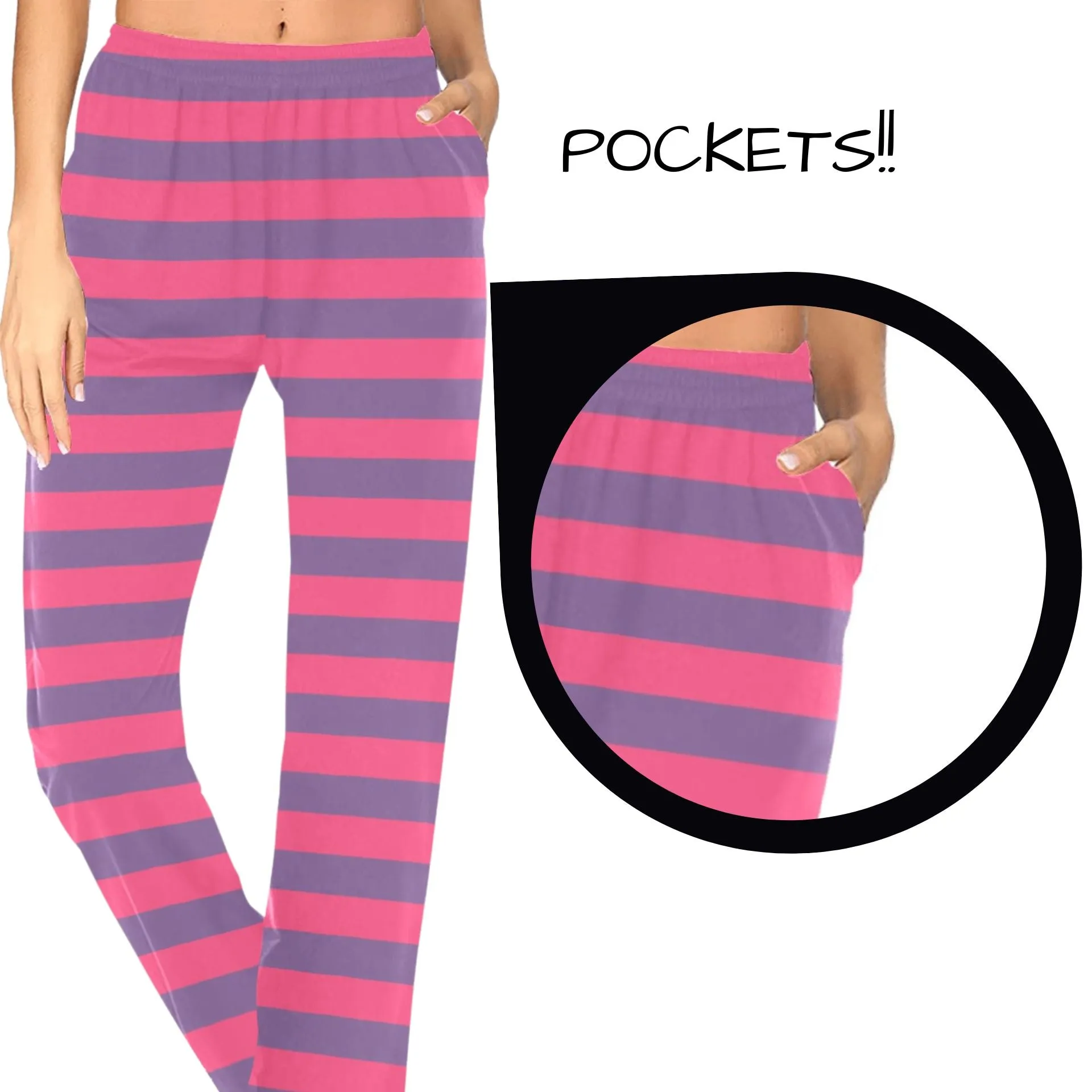 Cheshire Cat Stripe PJ Pants