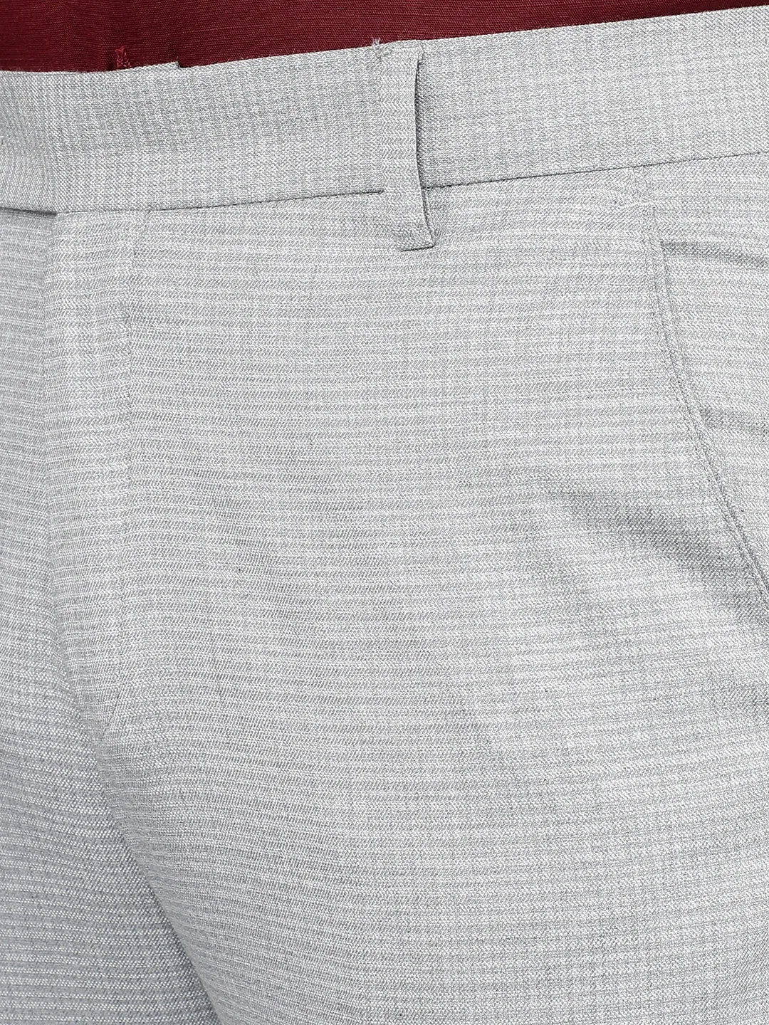 COBB MENS GREY FORMAL TROUSERS