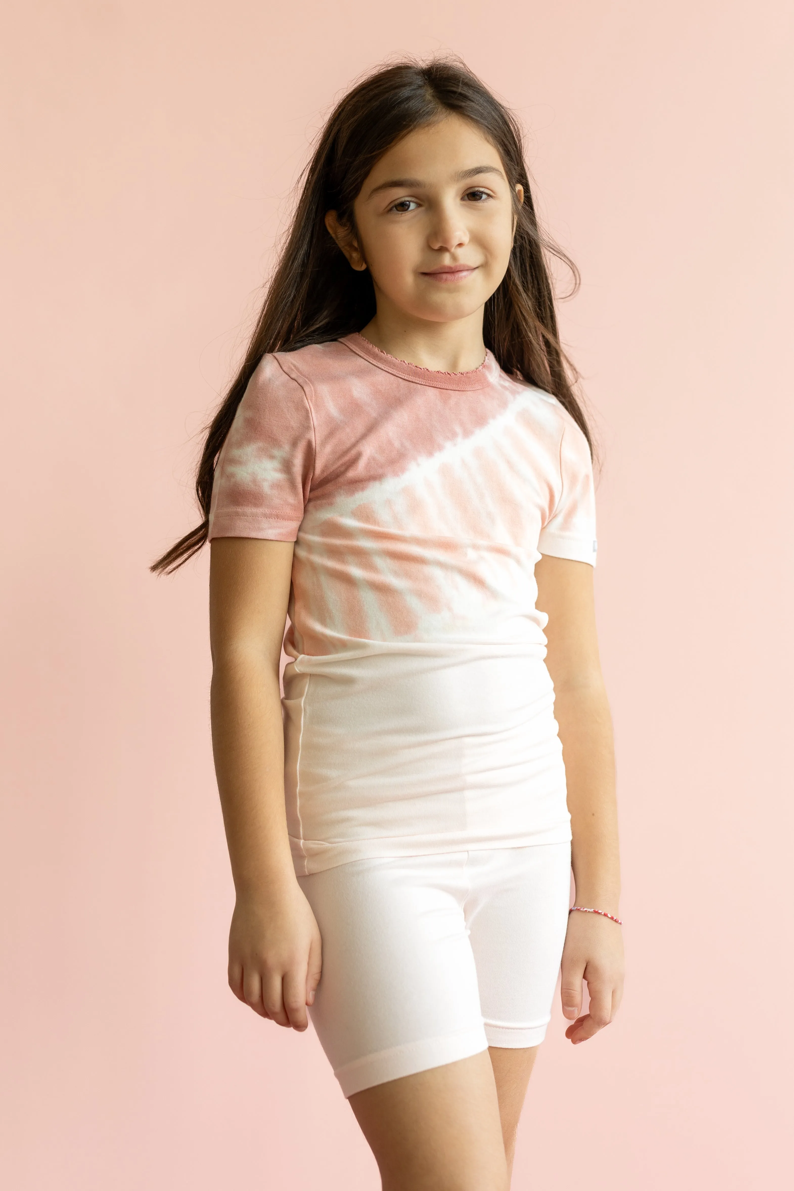 Coccoli Tie Dye Cotton Modal Summer PJs Coral