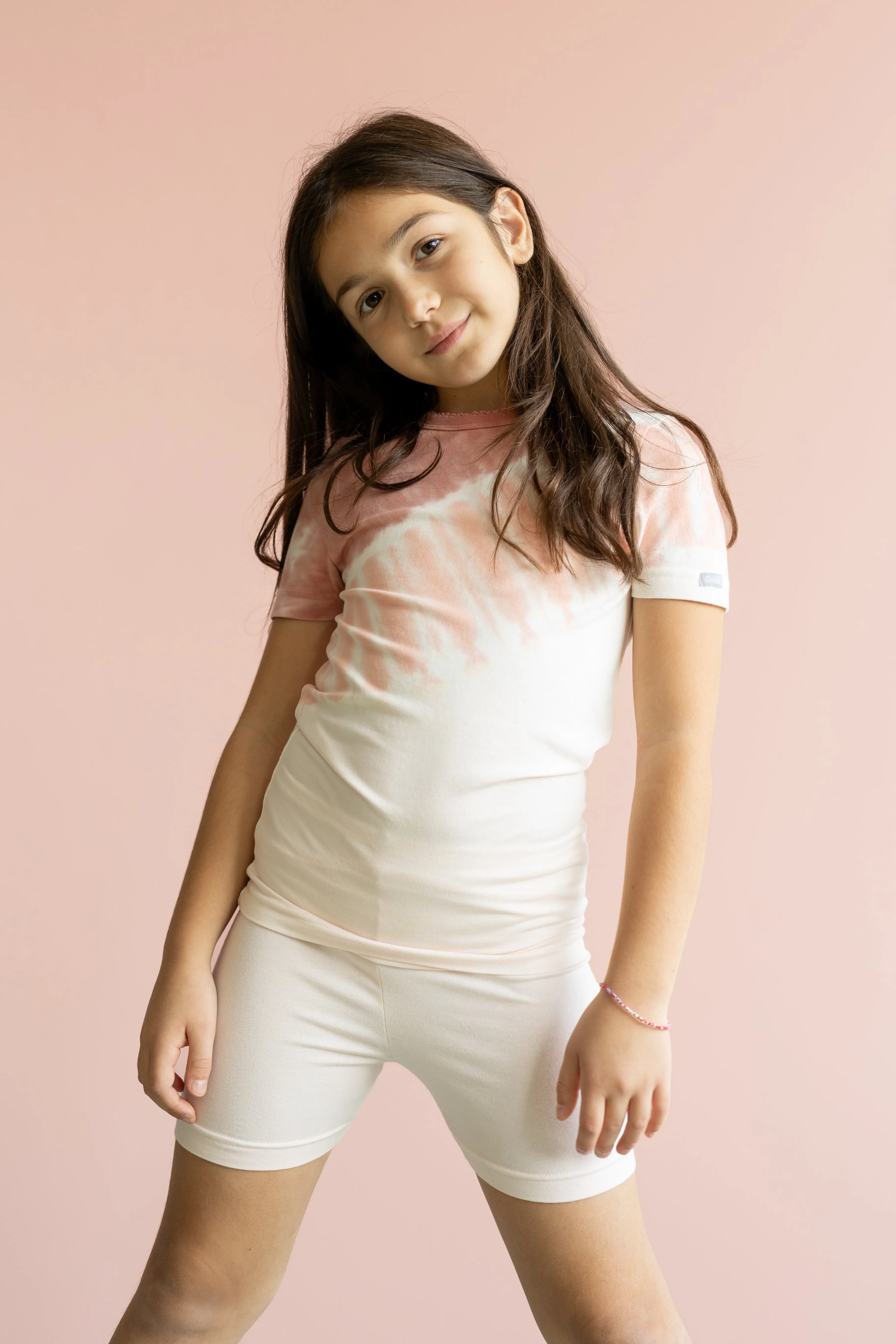 Coccoli Tie Dye Cotton Modal Summer PJs Coral