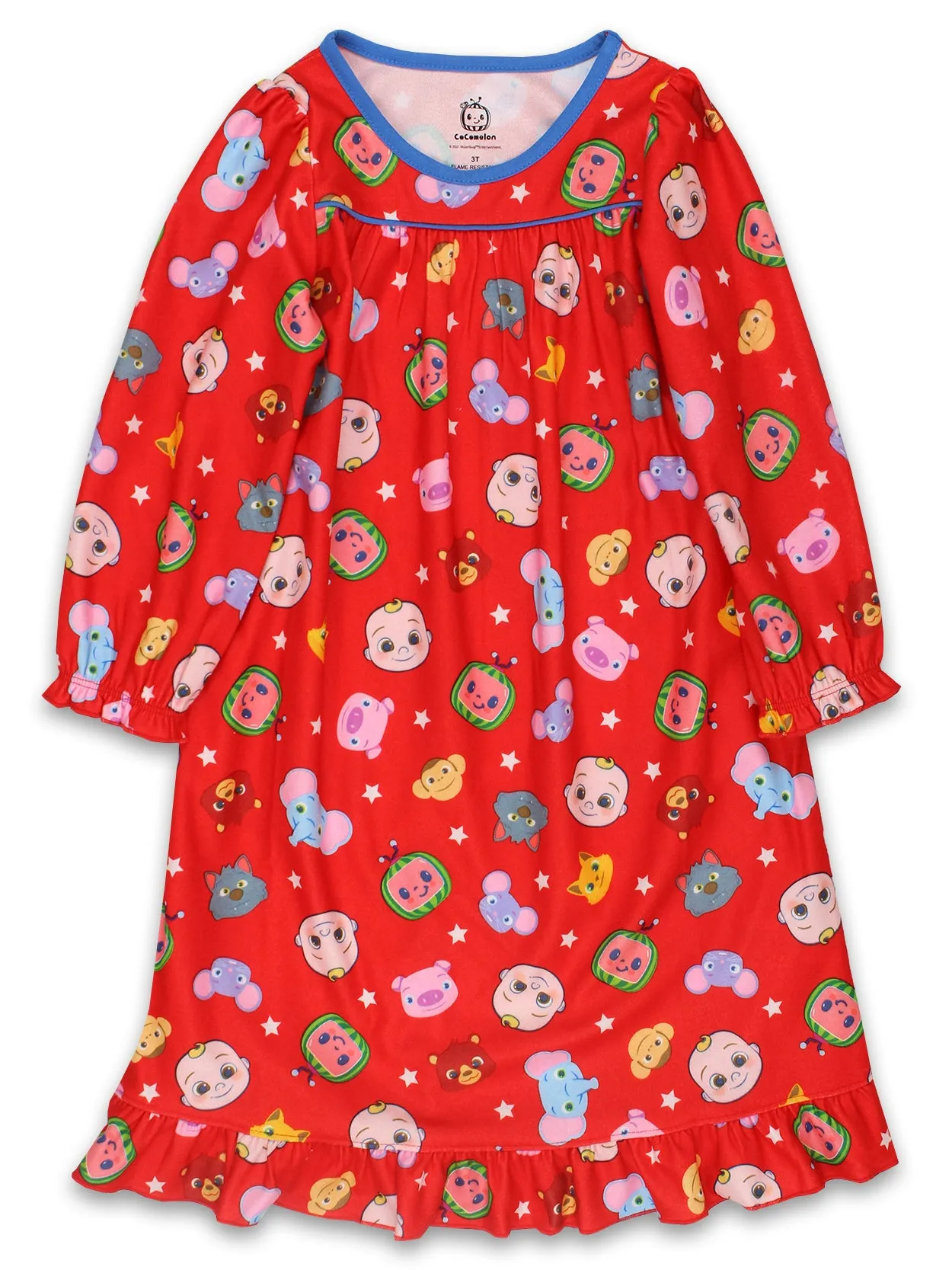 Cocomelon Flannel Granny Gown Nightgown