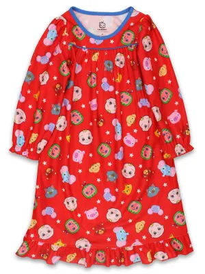 Cocomelon Flannel Granny Gown Nightgown