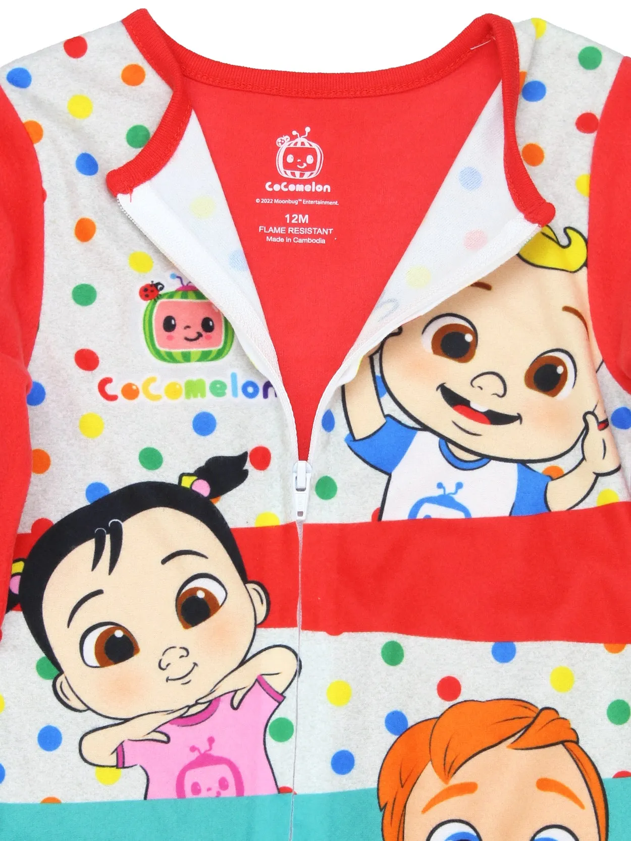 Cocomelon Footed Blanket Sleeper Pajamas