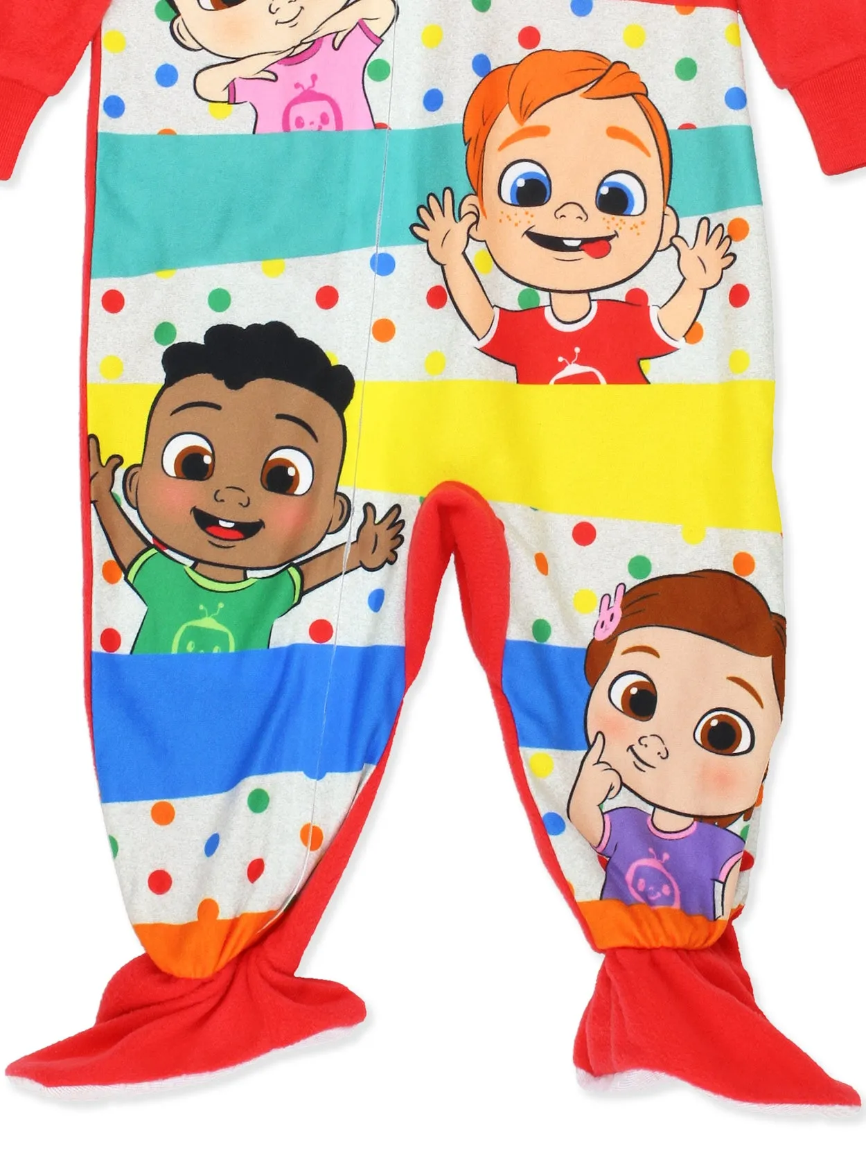 Cocomelon Footed Blanket Sleeper Pajamas