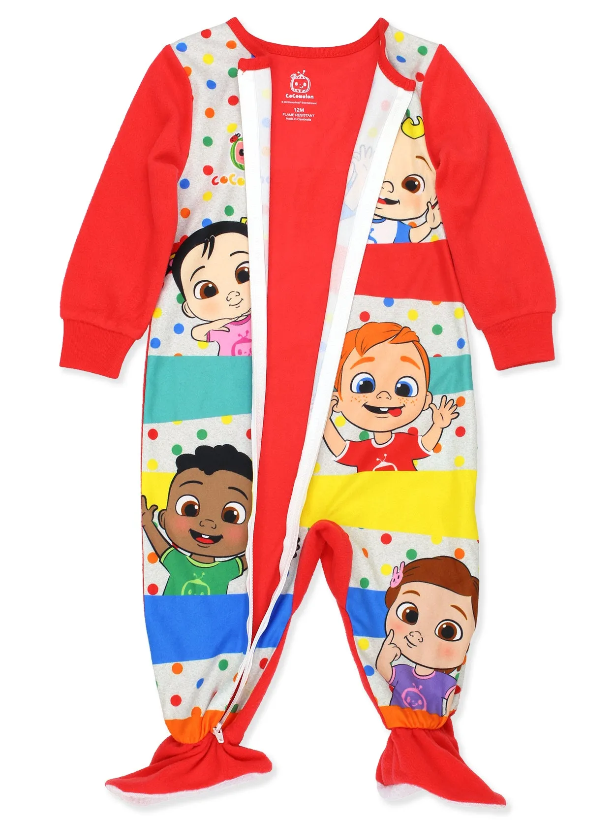 Cocomelon Footed Blanket Sleeper Pajamas