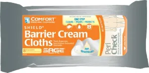 Comfort® Shield Incontinence Barrier Cream Cloths - Case (48 Packages, 384 Cloths)