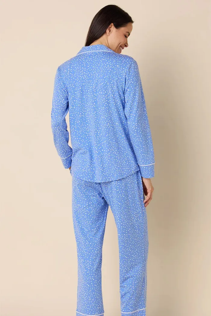 Confetti Dot - Provence Pima Knit Long-Sleeved Pajama