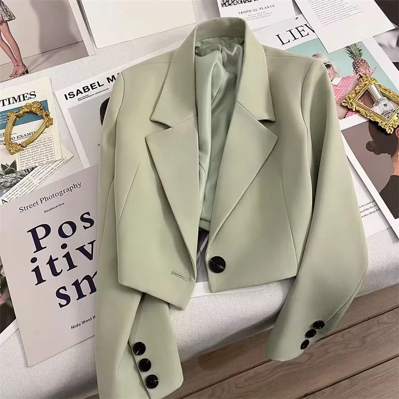 CORALIE™ - Sophisticated Cropped Blazer
