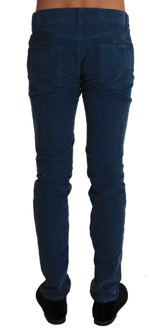 Corduroys Blue CLASSIC Stretch Pants Jeans