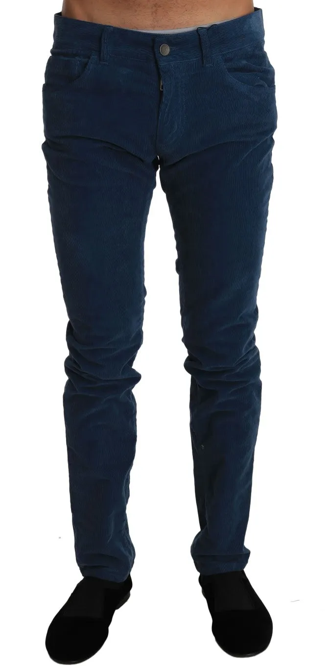 Corduroys Blue CLASSIC Stretch Pants Jeans