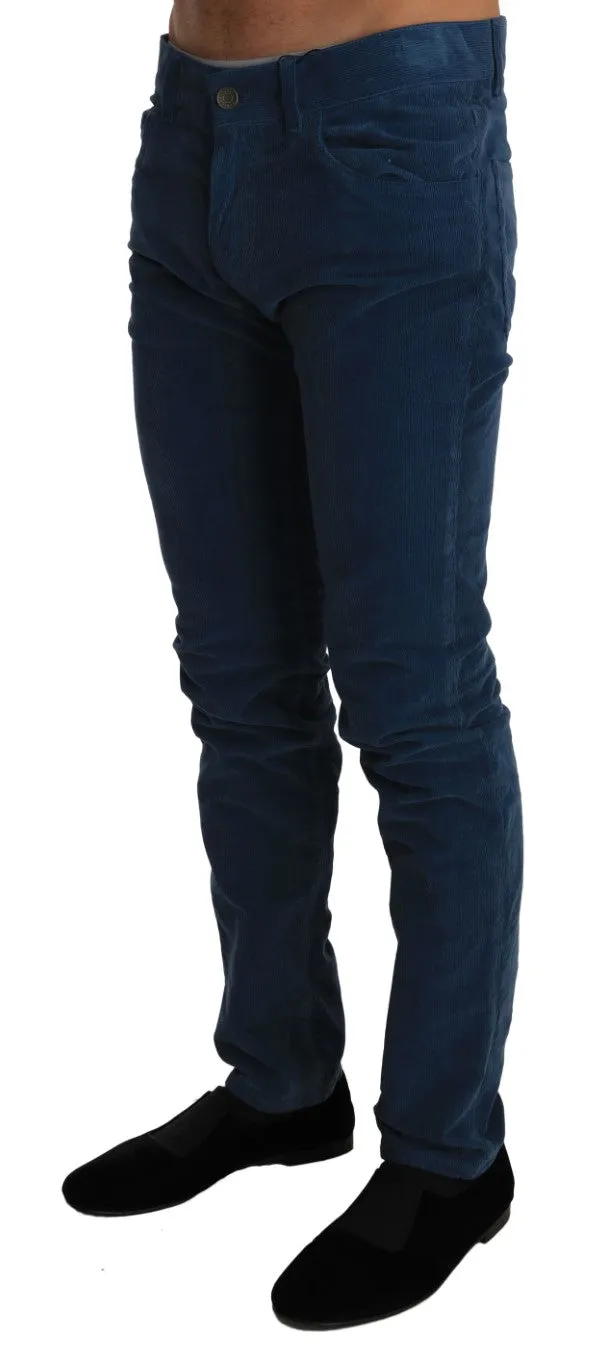 Corduroys Blue CLASSIC Stretch Pants Jeans