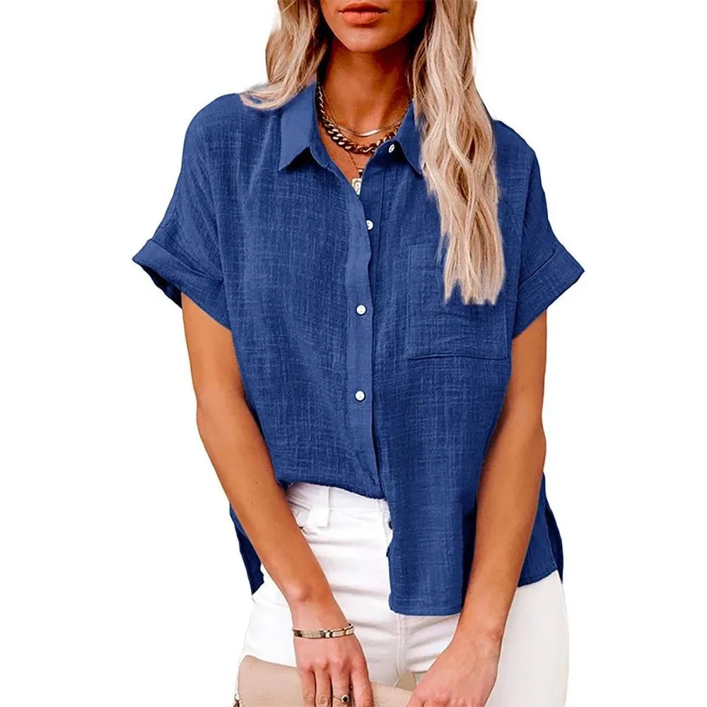 Cotton Linen Oversized Blouse