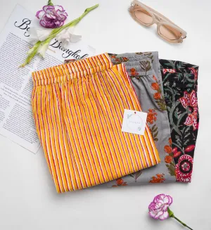 Cotton Pajama Pants Women - 3-Pack Bundle