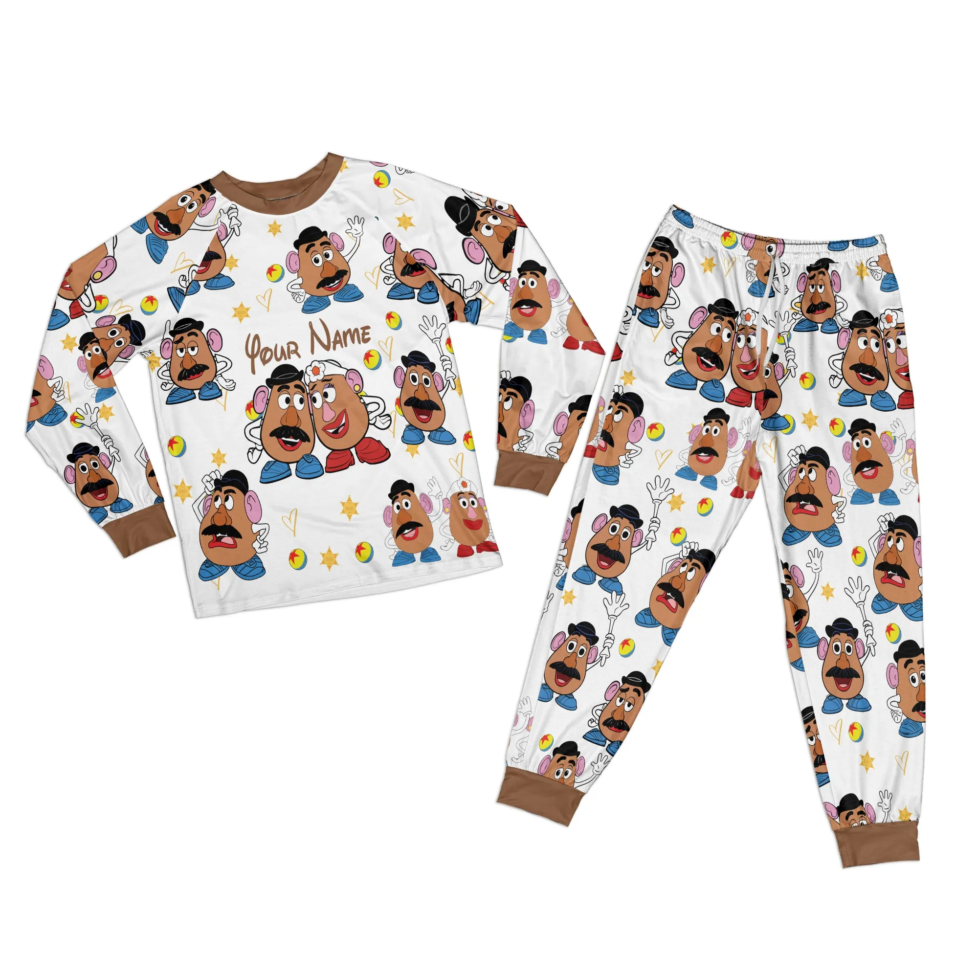 Custom Disney Toy Story Family Colorful Pajamas, Custom Kid Youth Adult Pajamas, Pajamas Birthday Gift, Disney Vacation