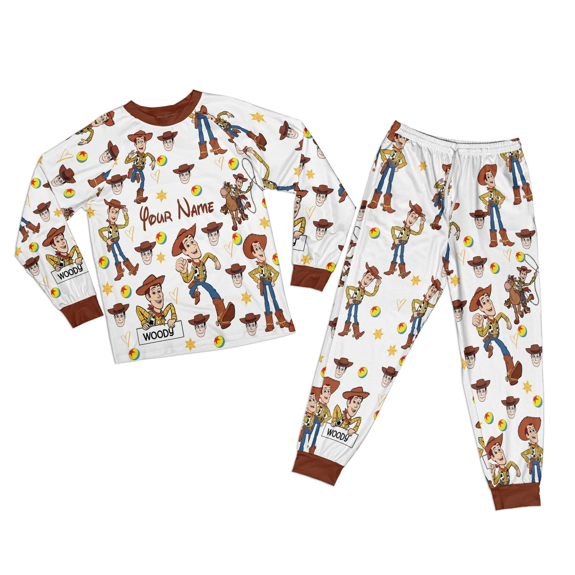 Custom Disney Toy Story Family Colorful Pajamas, Custom Kid Youth Adult Pajamas, Pajamas Birthday Gift, Disney Vacation