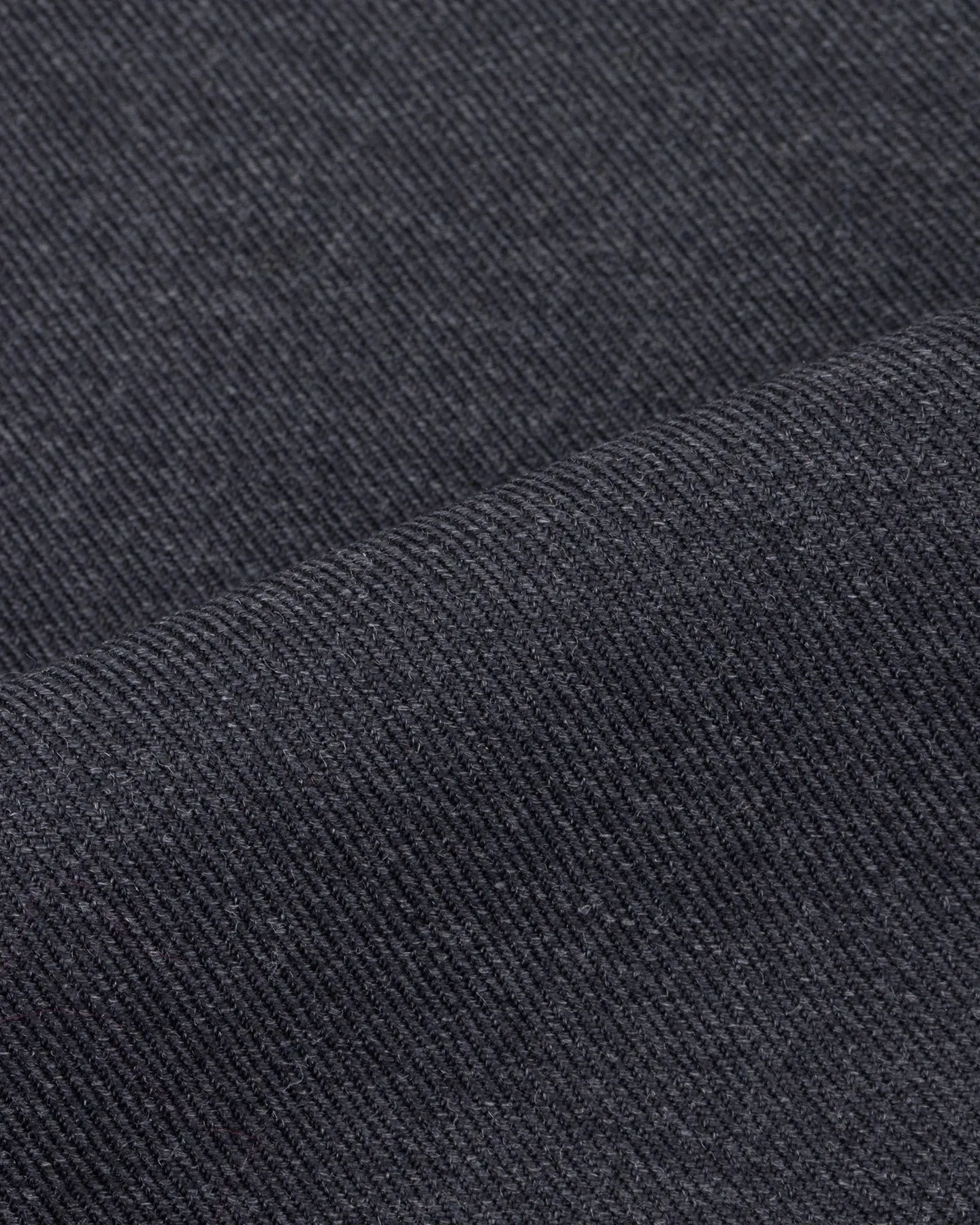 Dark Grey Single Pleat Cavalry Twill Trousers