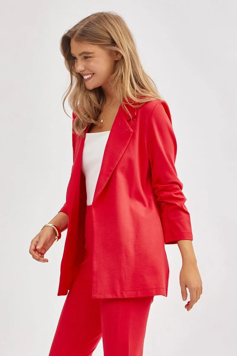 DEAR SCARLETT MAGIC 3/4 Sleeve Blazer