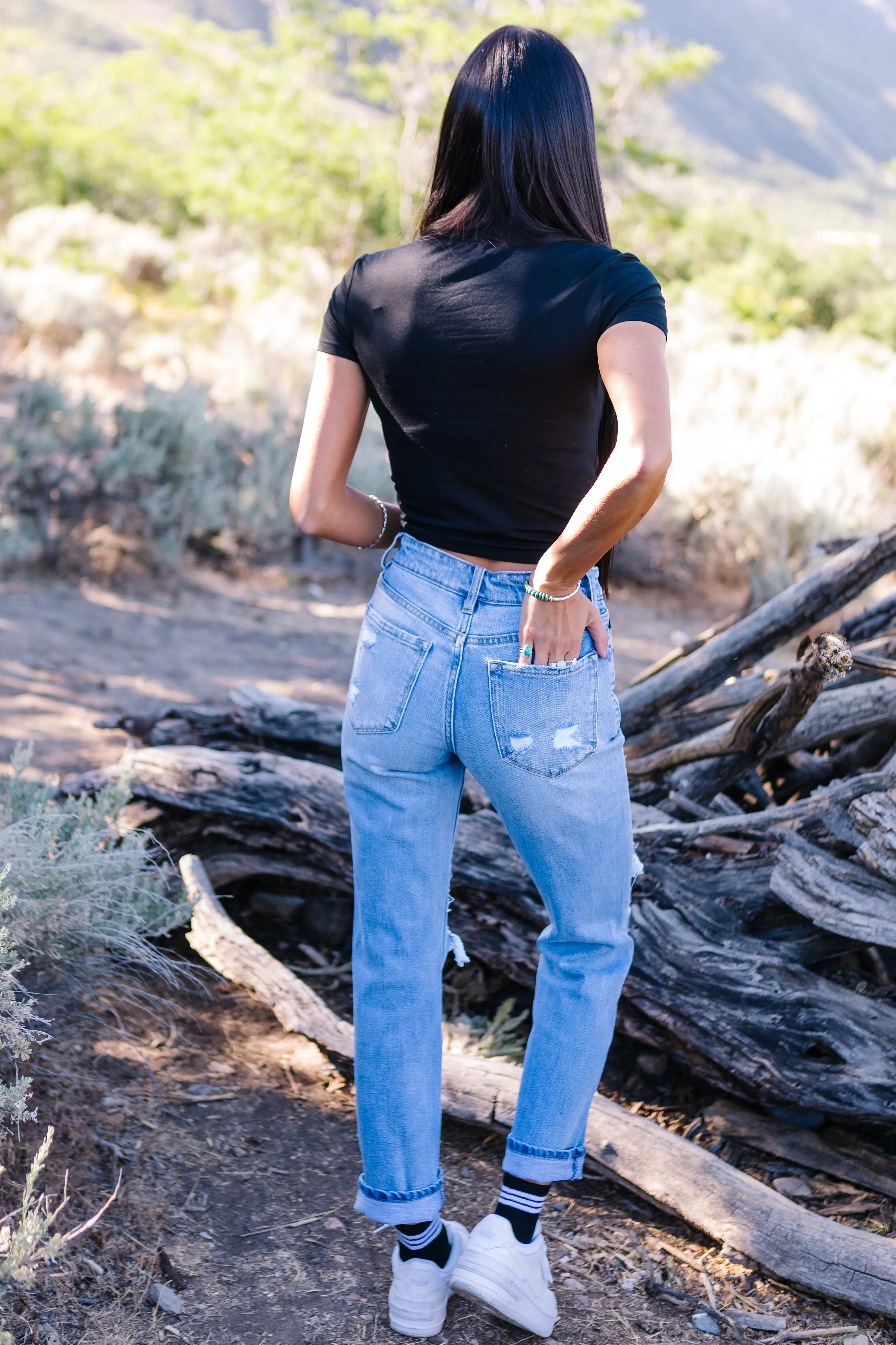 Delano Slim-Straight High Rise Jeans by KanCan