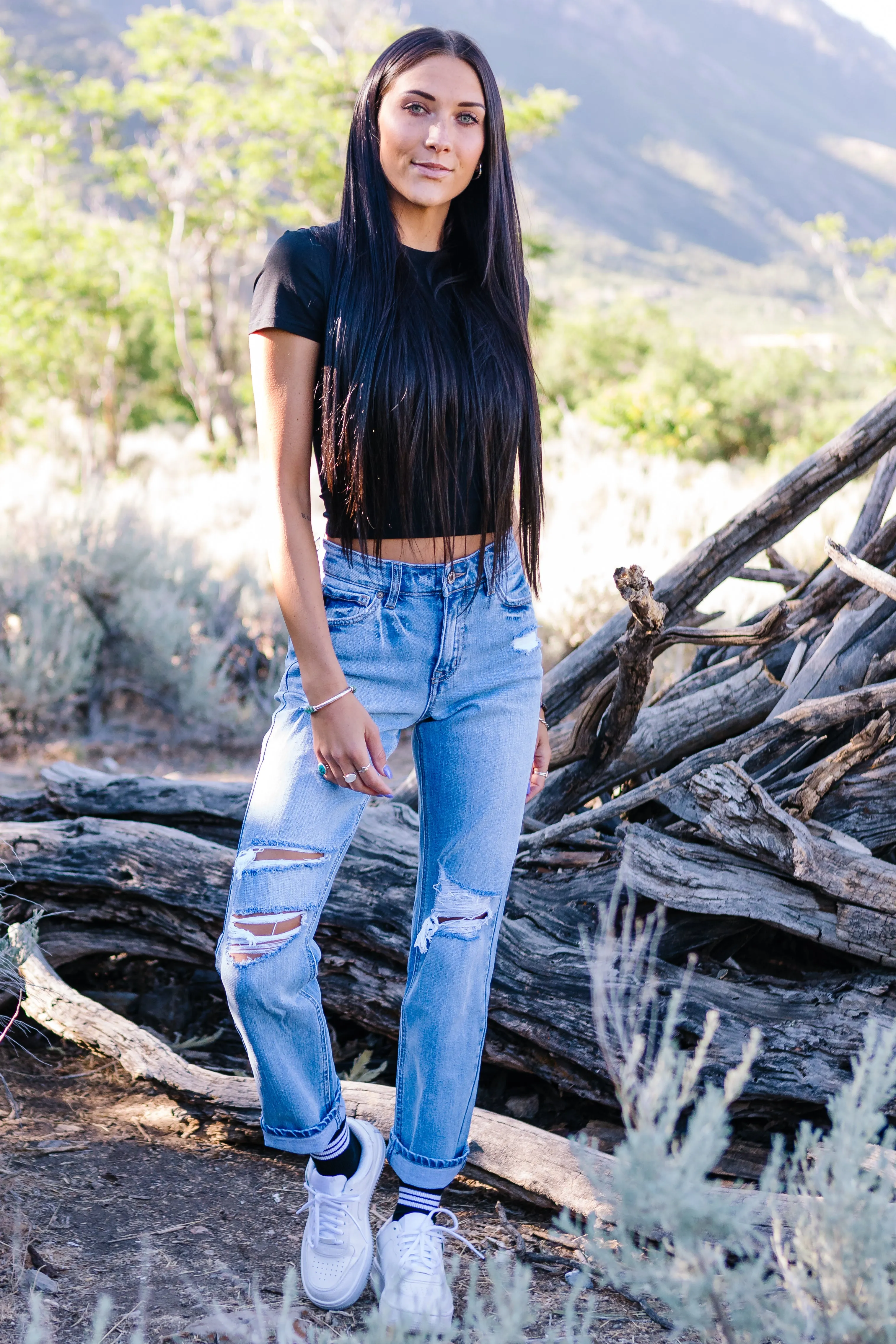 Delano Slim-Straight High Rise Jeans by KanCan