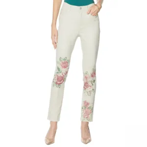 DG2 by Diane Gilman Women's Tall Classic Stretch Artwork Printed Jeans