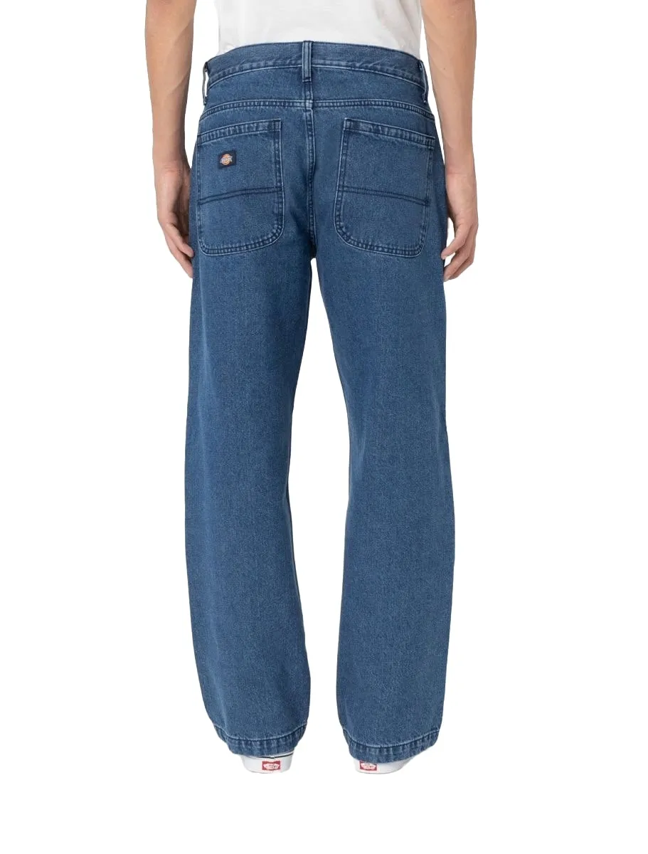 Dickies Jeans Uomo Double Knee Denim Lavaggio classico