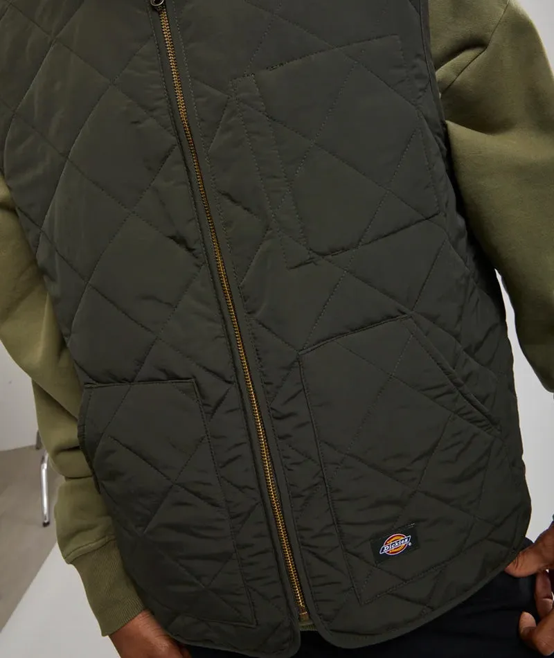 Dickies Vincent Quilted Vest - Olive