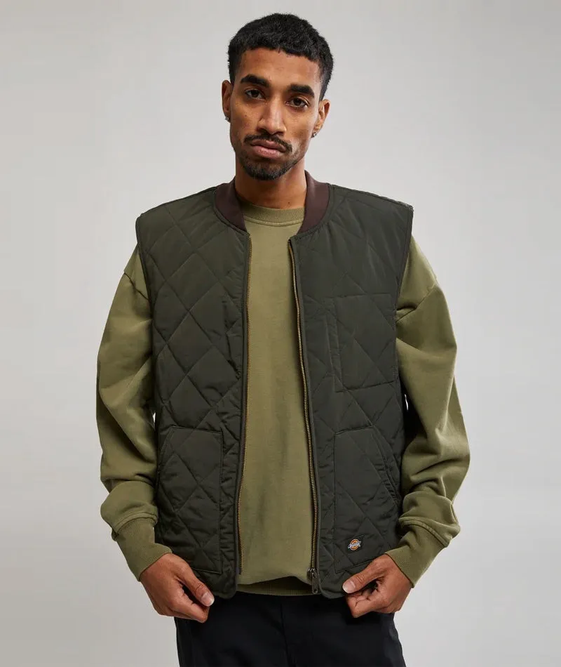 Dickies Vincent Quilted Vest - Olive