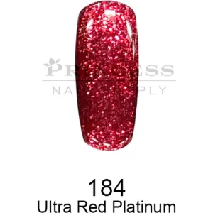 DND DC Platinum Gel - 184 Ultra Red Platinum / 0.6 oz.