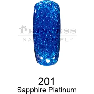 DND DC Platinum Gel - 201 Sapphire Platinum / 0.6 oz.
