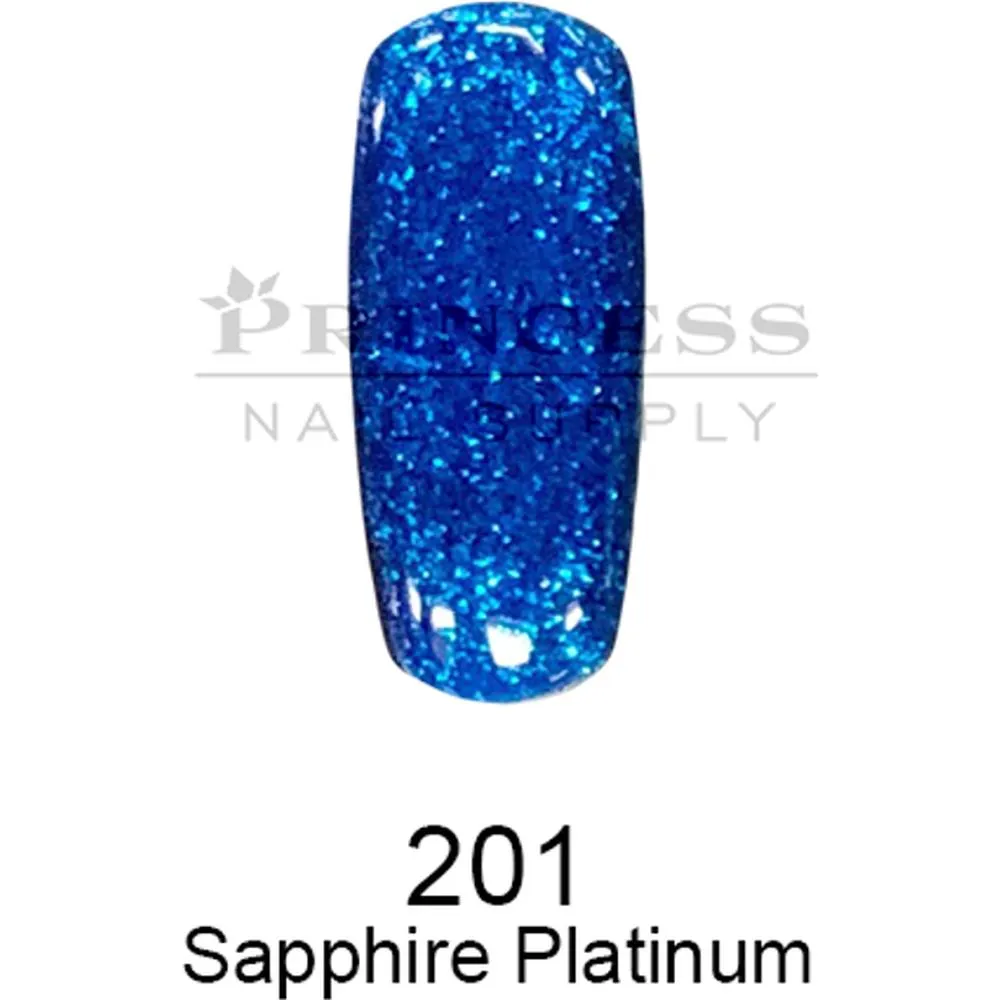 DND DC Platinum Gel - 201 Sapphire Platinum / 0.6 oz.