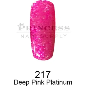 DND DC Platinum Gel - 217 Deep Pink Platinum / 0.6 oz.