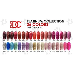DND DC Platinum Gel Set 36 Colors   Tip (#181 - #217)