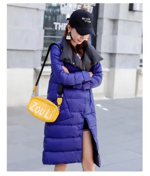 Double Breasted Duck Down Warm Soft Winter Parka Coat