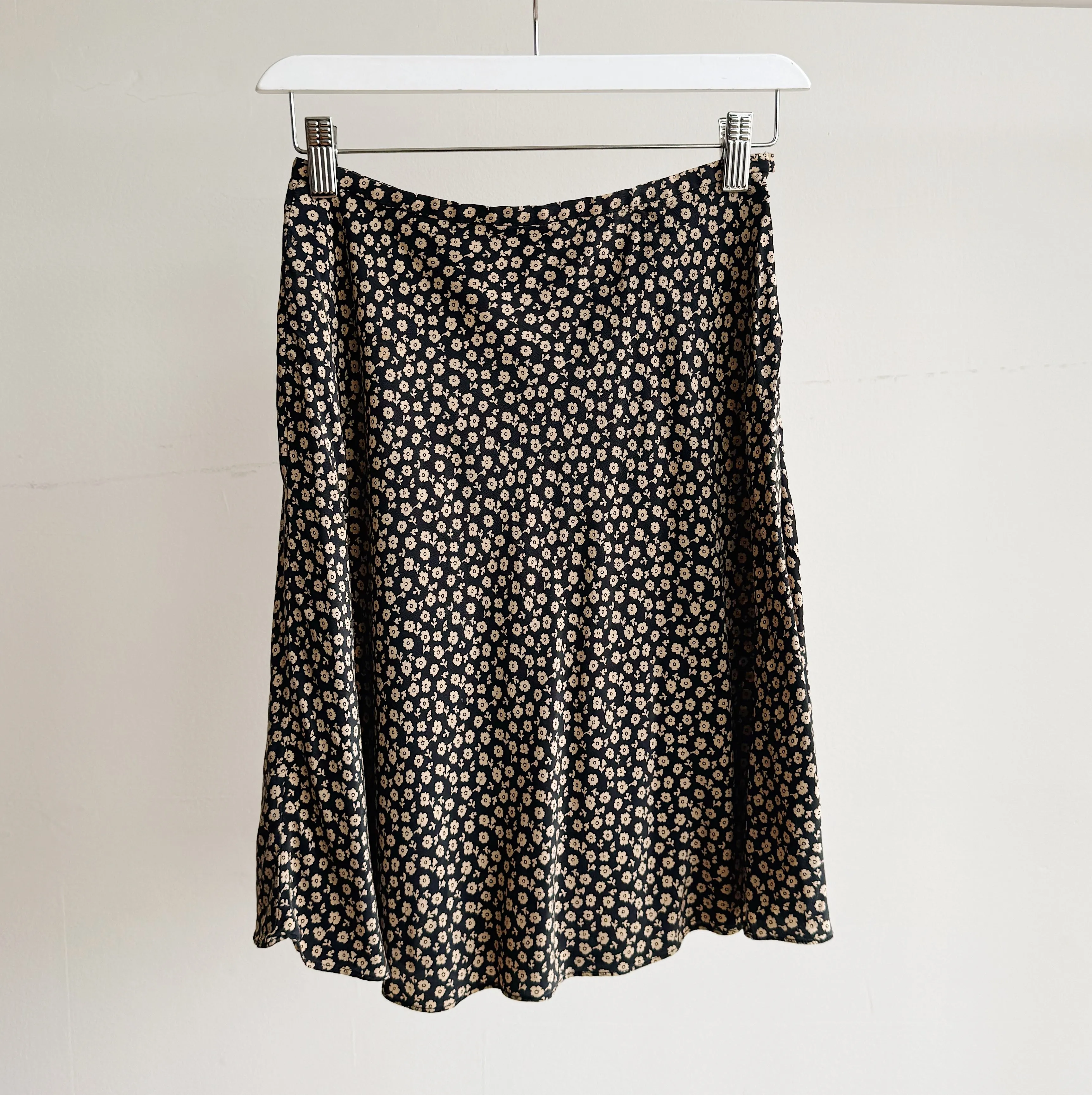 Dusk Floral Silk Skirt