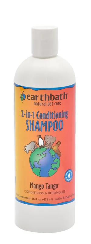 Earthbath 472ml 2-in-1 Conditioning Shampoo Mango Tango