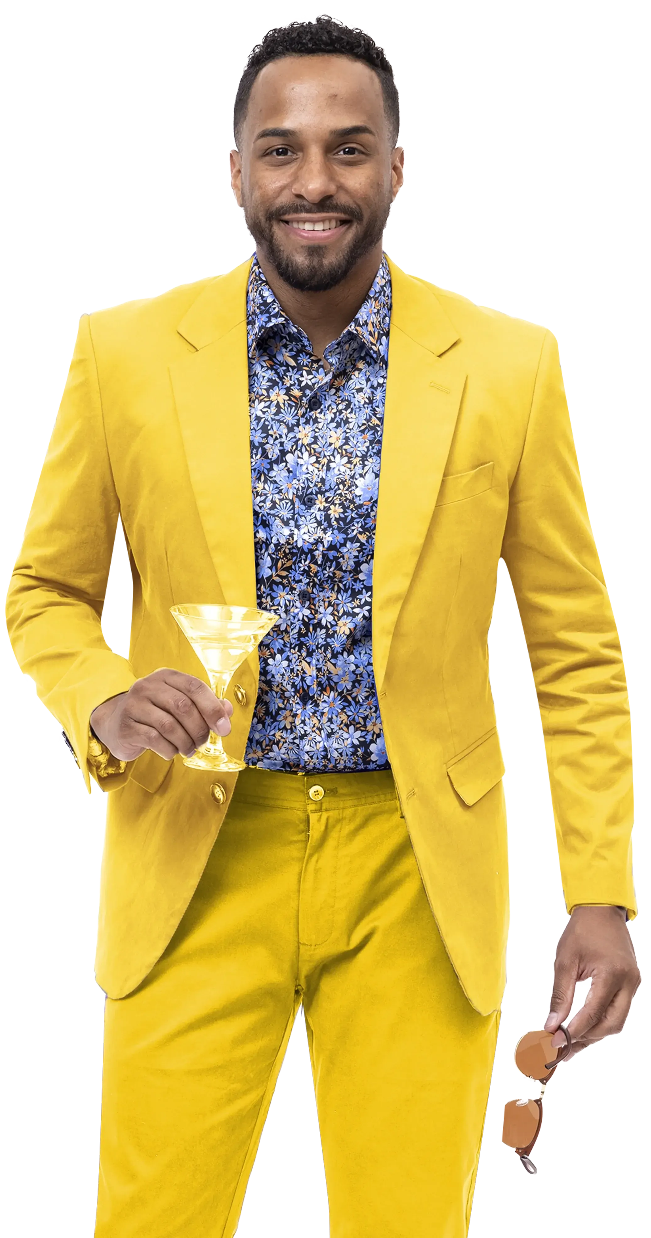 EJ Samuel CHJ01 Yellow Chino Blazer