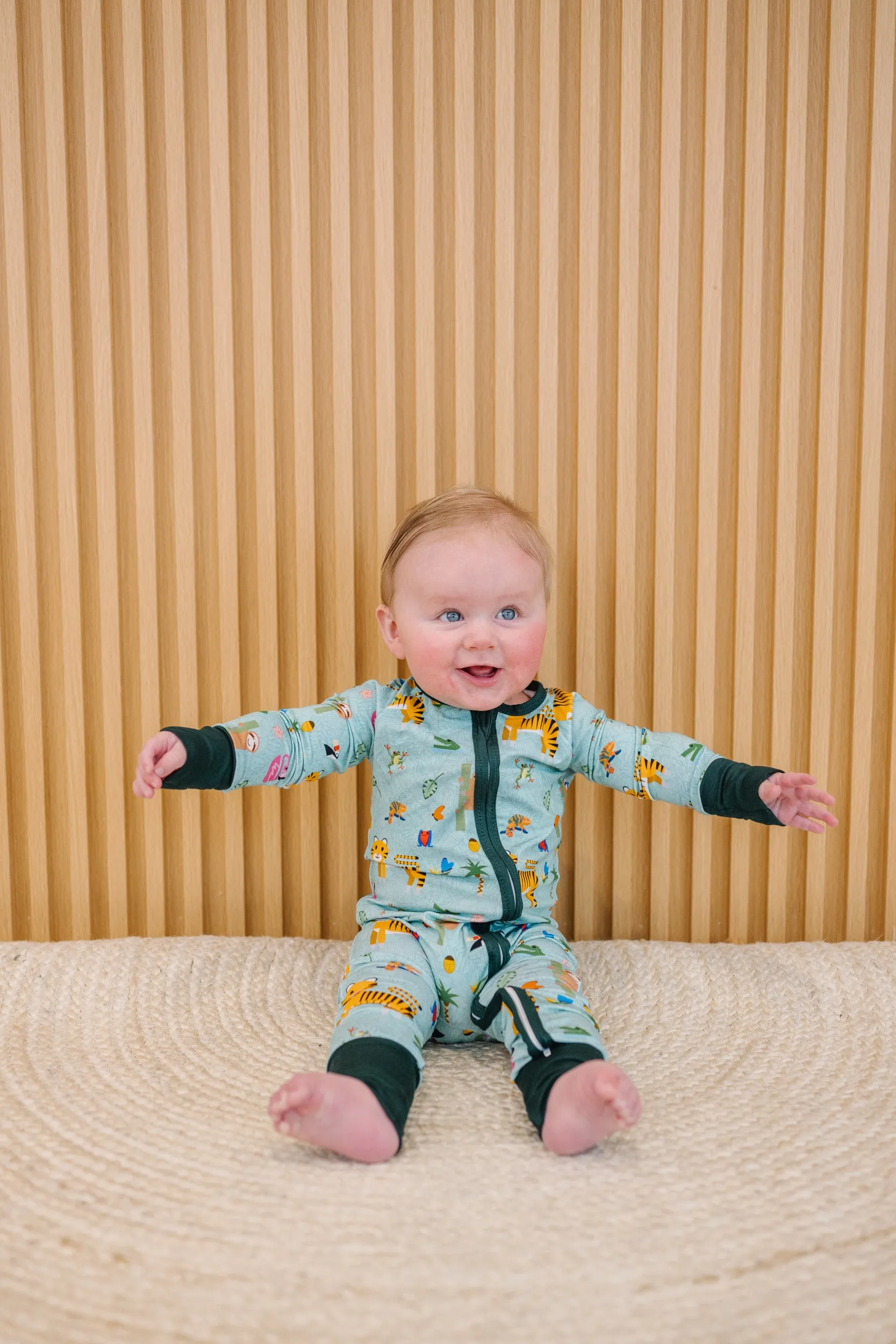 Eli's Rainforest Pajama Romper