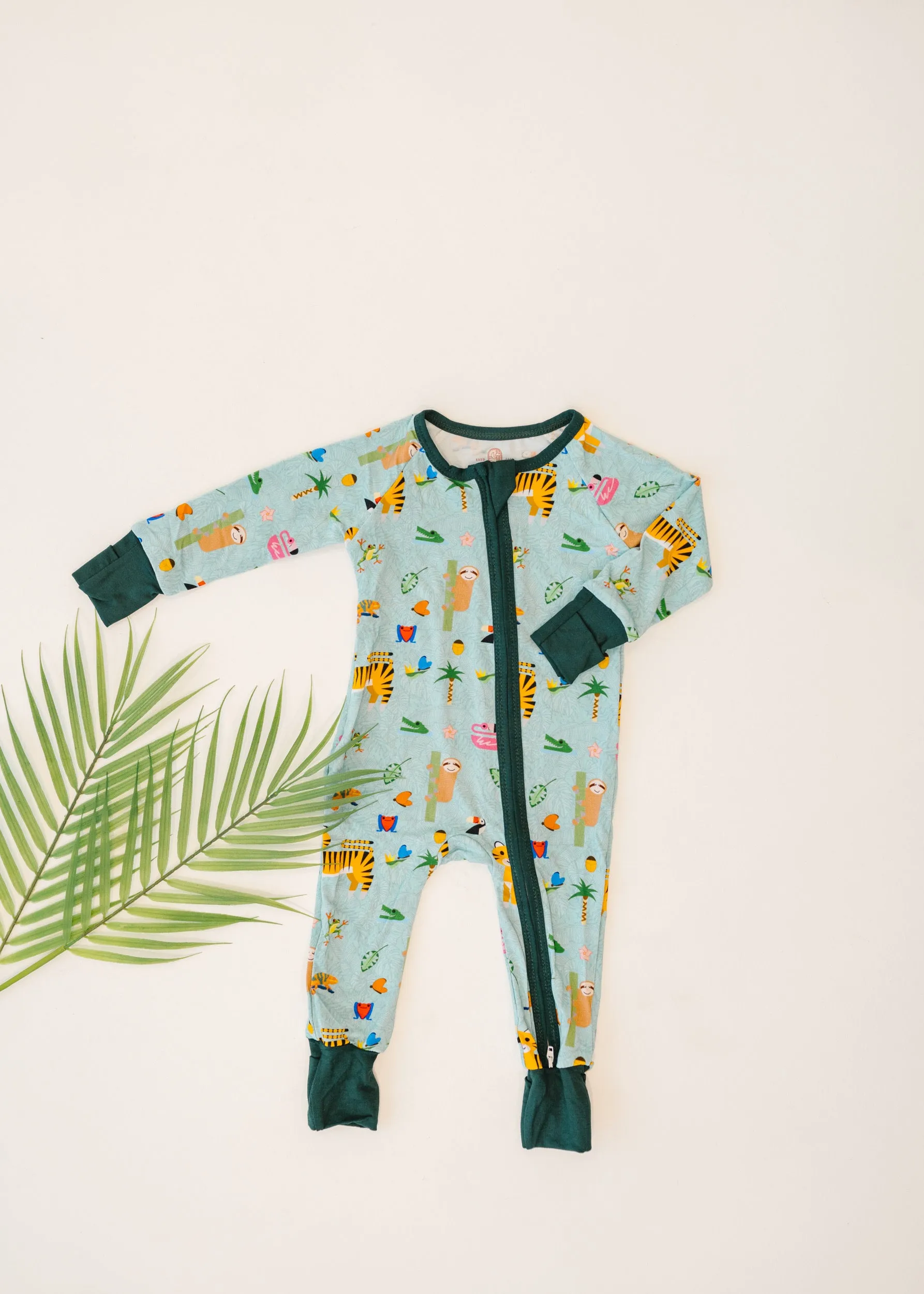 Eli's Rainforest Pajama Romper