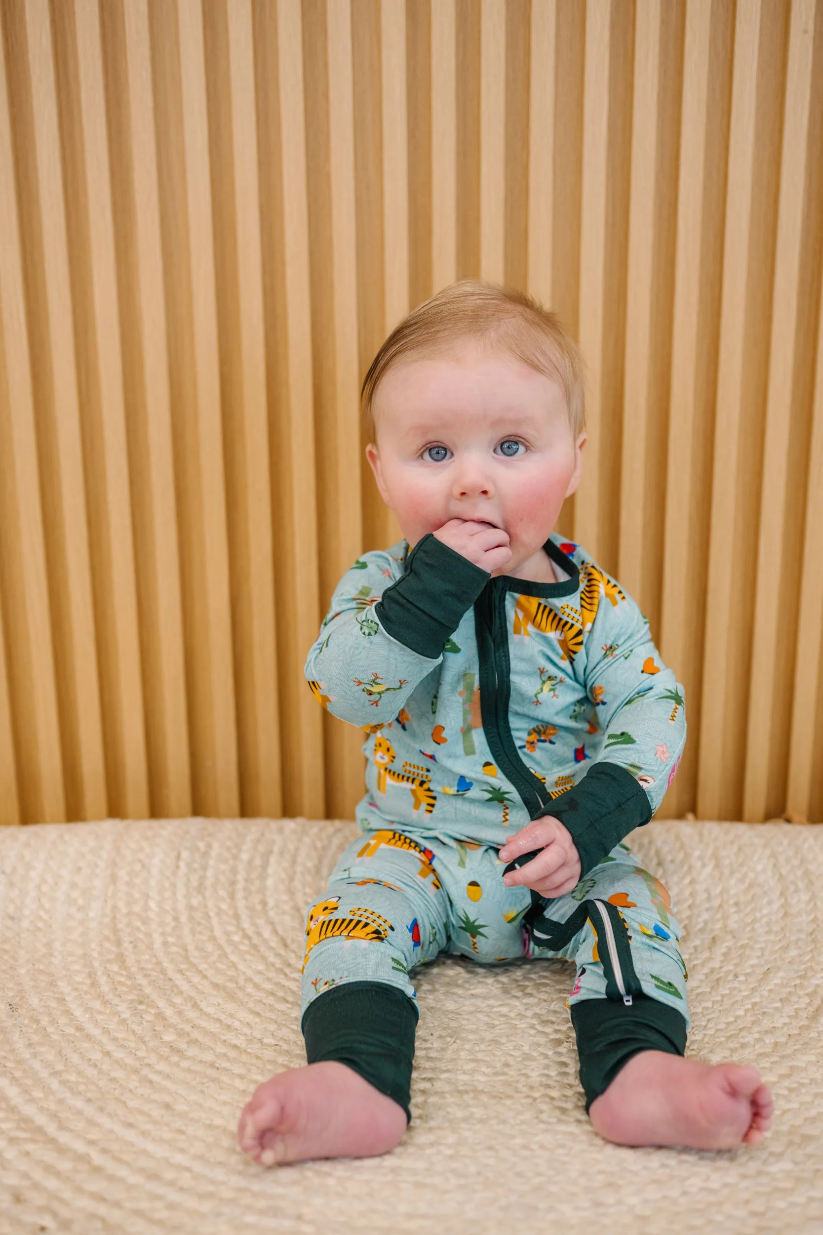 Eli's Rainforest Pajama Romper