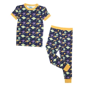 Emerson & Friends Out of This World Short Sleeve Bamboo Kids Pajama Pants Set