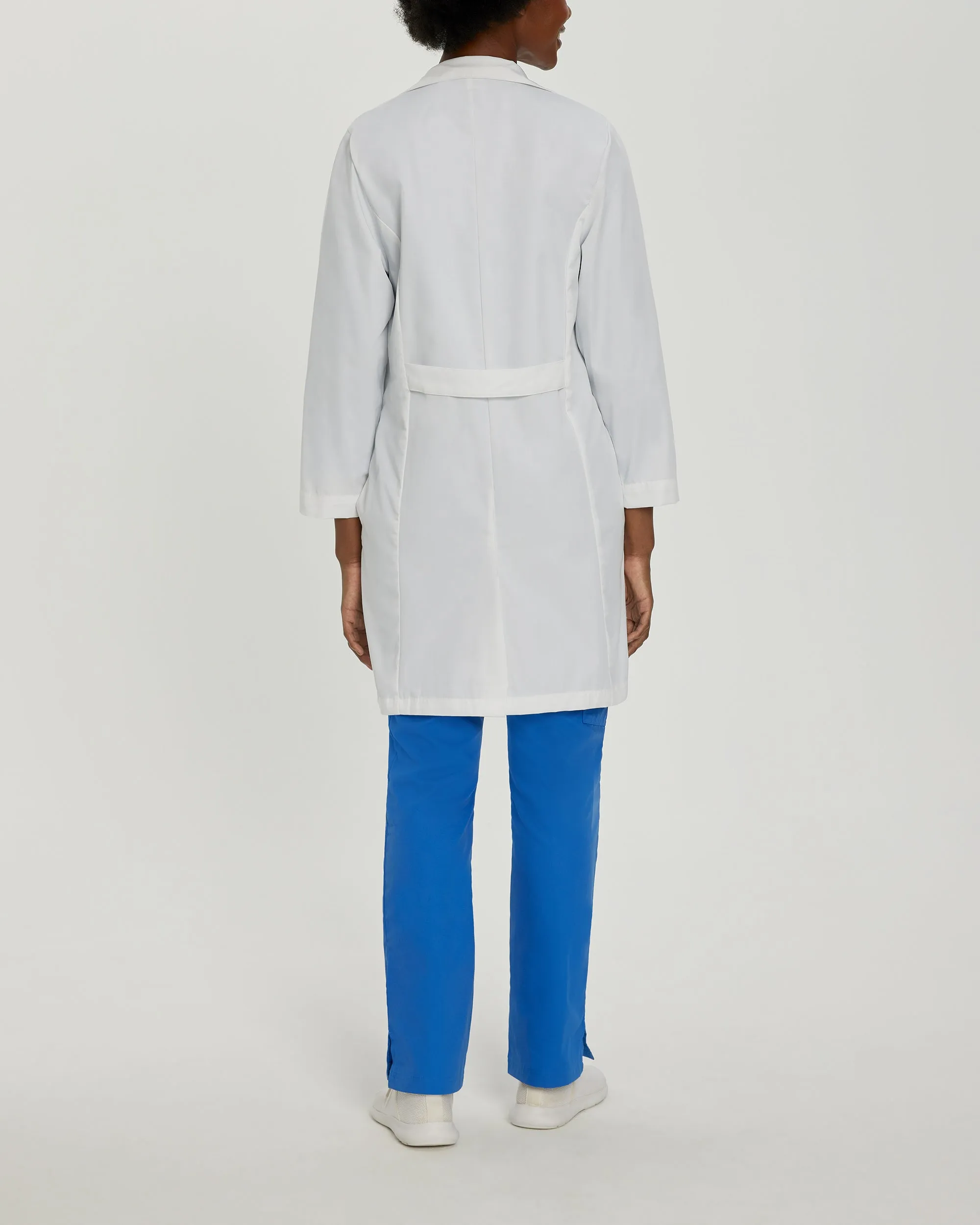 Essential Lab Coats 3153 Women's 5 Pocket Full Length White Coat White Twill
