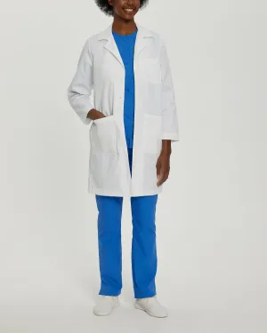 Essential Lab Coats 3153 Women's 5 Pocket Full Length White Coat White Twill