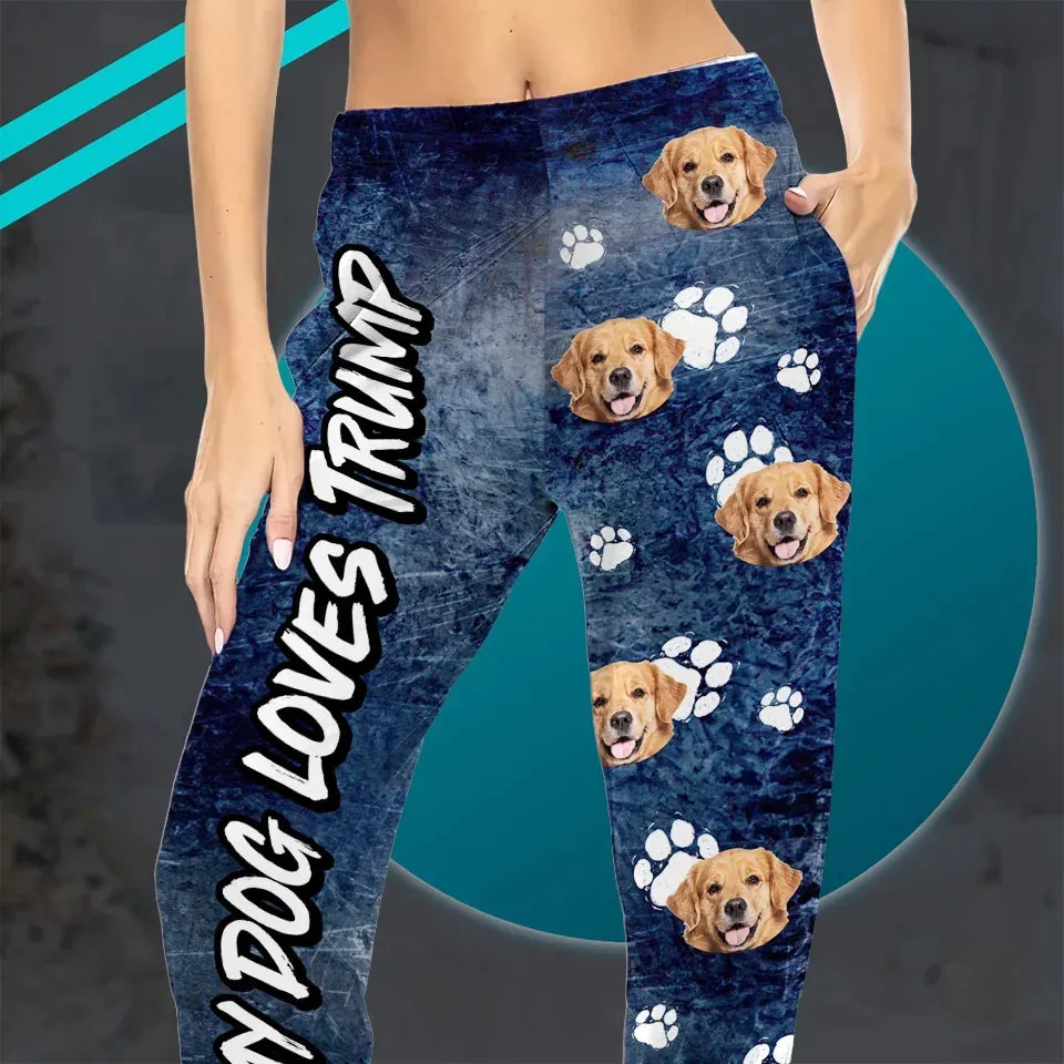 Even My Dog Loves Mr. T - US Patriotic Pride Pajama Pants - Gift For Conservative Supporters
